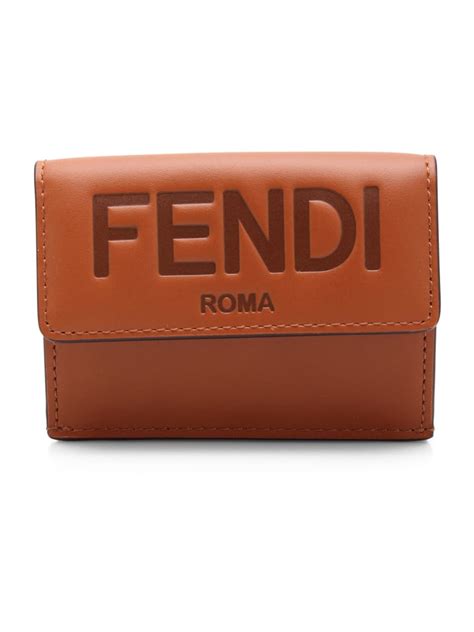 fendi brown wallet|Fendi wallet for sale.